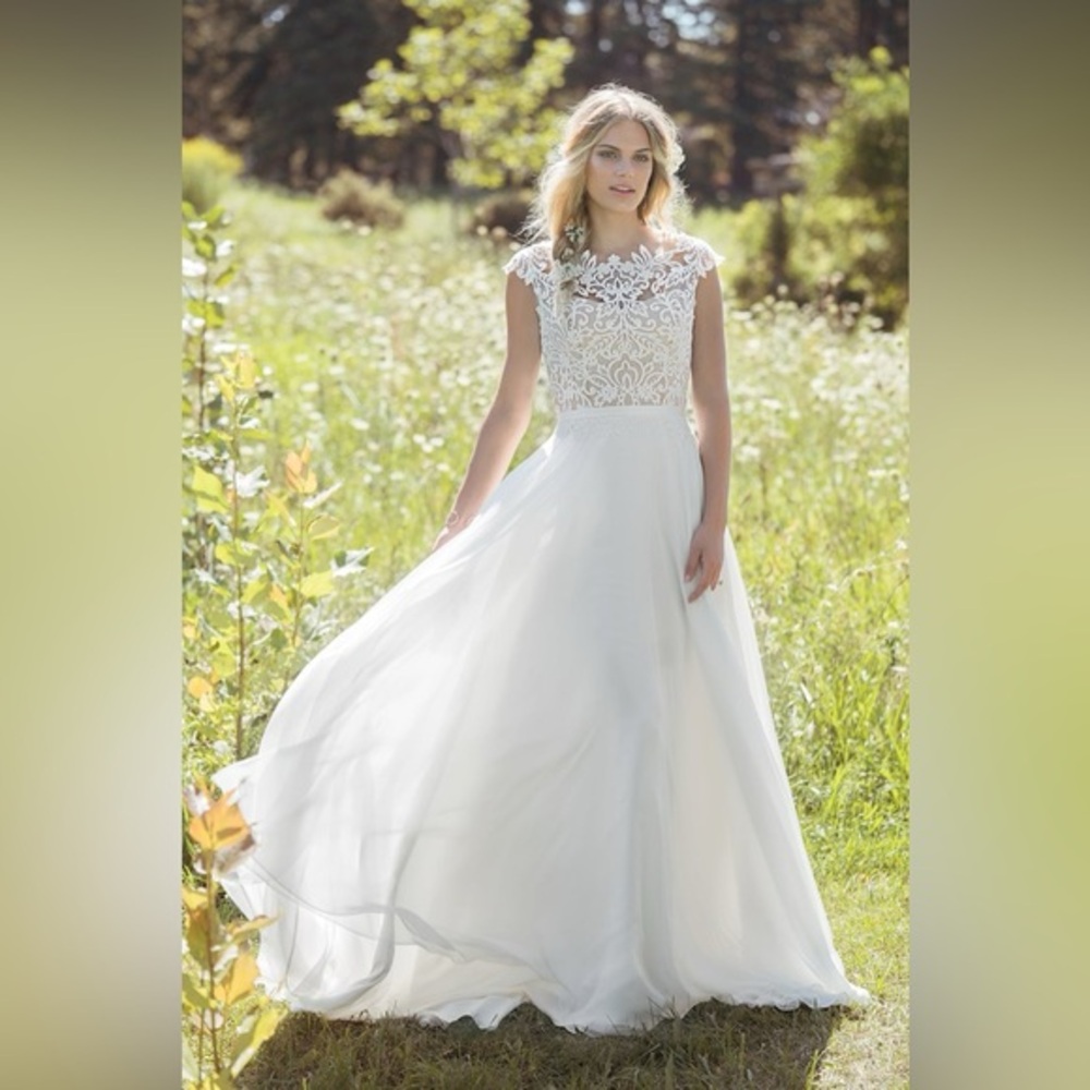 Lillian West Size 12 Sabrina‎ A-line Wedding Dress